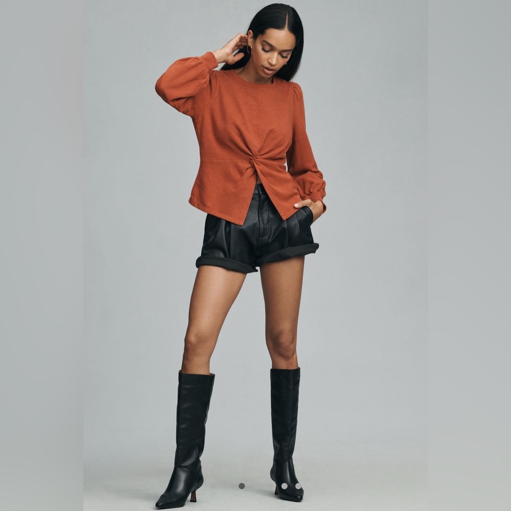 Pilcro Twist-Front Sweatshirt by Anthropology